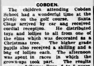 COBDEN. (1935, December 28). Camperdown Chronicle (Vic. : 1877 - 1954), p. 7. Retrieved December 16, 2012, from http://nla.gov.au/nla.news-article32177289