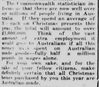CHRISTMAS GIFTS. (1934, December 6). Portland Guardian (Vic. : 1876 - 1953), p. 3 Edition: EVENING.. Retrieved December 15, 2012, from http://nla.gov.au/nla.news-article64287561