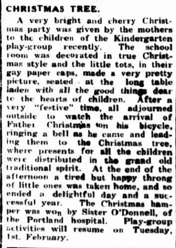 CHRISTMAS TREE. (1949, January 20). Portland Guardian (Vic. : 1876 - 1953), p. 2 Edition: EVENING. Retrieved December 19, 2012, from http://nla.gov.au/nla.news-article64417285
