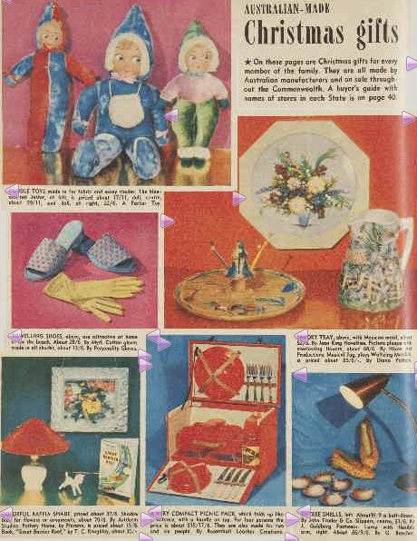 AUSTRALIAN-MADE Christmas gifts. (1951, December 5). The Australian Women's Weekly (1933 - 1982), p. 38. Retrieved December 21, 2012, from http://nla.gov.au/nla.news-article47808540