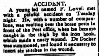 ACCIDENT. (1906, September 28). Portland Guardian (Vic. : 1876 - 1953), p. 3 Edition: EVENING. Retrieved May 9, 2013, from http://nla.gov.au/nla.news-article63963309