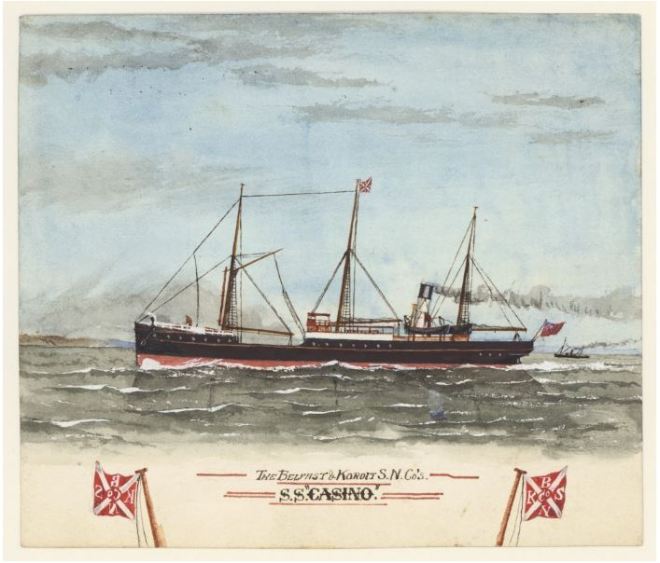 S.S. CASINO. Image courtesy of the State Library of Victoria. Image no. H92.302/23 http://handle.slv.vic.gov.au/10381/195620