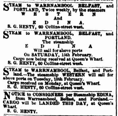 Advertising. (1868, February 12). The Argus (Melbourne, Vic. : 1848 - 1957), p. 1. Retrieved July 8, 2013, from http://nla.gov.au/nla.news-article5790334