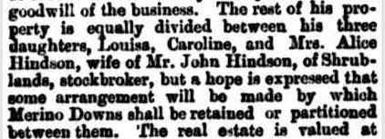 The Late Mr. Francis Henty. (1889, March 16). The Queenslander (Brisbane, Qld. : 1866 - 1939), p. 513. Retrieved August 2, 2013, from http://nla.gov.au/nla.news-article19812393