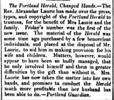 LOCAL. (1851, July 12). The Cornwall Chronicle (Launceston, Tas. : 1835 - 1880), p. 436. Retrieved July 29, 2013, from http://nla.gov.au/nla.news-article65576481