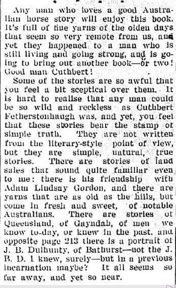 GOSSIP. (1918, April 12). The Sydney Stock and Station Journal (NSW : 1896 - 1924), p. 3. Retrieved October 13, 2013, from http://nla.gov.au/nla.news-article124218838