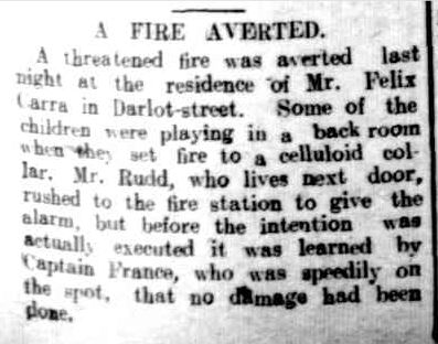 A FIRE AVERTED. (1915, June 22). The Horsham Times (Vic. : 1882 - 1954), p. 5. Retrieved November 25, 2013, from http://nla.gov.au/nla.news-article72974894