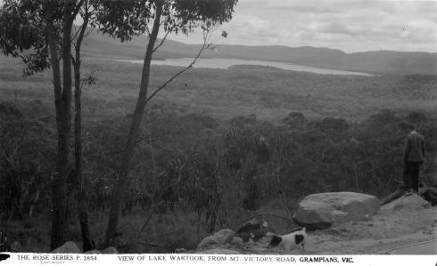 LAKE WARTOOK, GRAMPIANS.  Image Courtesy of the State Library of Victoria.  Image no.  H32492/5317 http://handle.slv.vic.gov.au/10381/59375