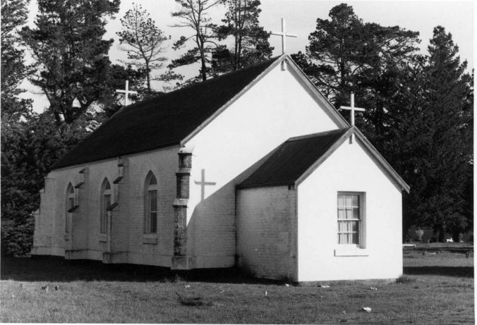 SOUTH HAMILTON LUTHERAN CHURCH. Image courtesy of the State Library of Victoria. Image no. H97.250/65 http://handle.slv.vic.gov.au/10381/229921