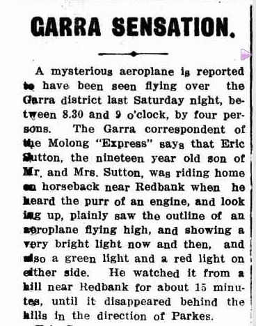 "GARRA SENSATION." Western Champion (Parkes, NSW : 1898 - 1934) 9 Dec 1915: 28. .
