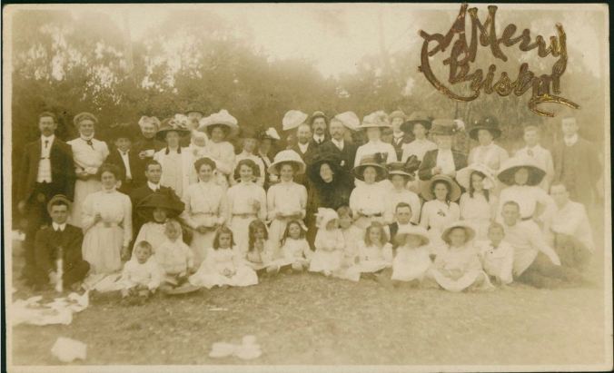 CHRISTMAS CARD 1911.  Courtesy of the State Library of Victoria, Image no. H84.37/4/90 http://handle.slv.vic.gov.au/10381/129663
