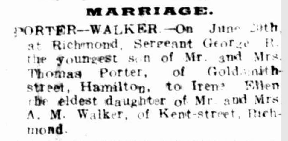 "Family Notices." Hamilton Spectator (Vic. : 1870 - 1918) 25 Jun 1918: 4. Web. 19 May 2015 .