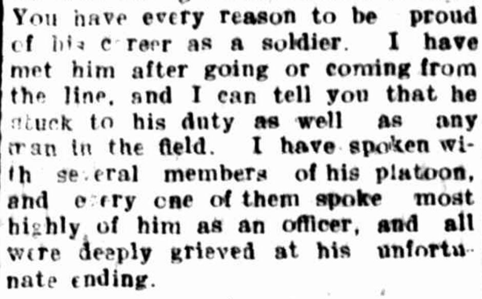 "THE LATE LIEUTENANT M'QUEEN" Hamilton Spectator (Vic. : 1870 - 1873; 1914 - 1918) 16 June 1917: .
