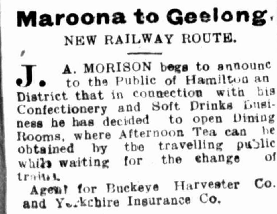 " Hamilton Spectator (Vic. : 1870 - 1873; 1914 - 1918) 10 Jan 1914: 3. Web. 24 Jun 2015 .