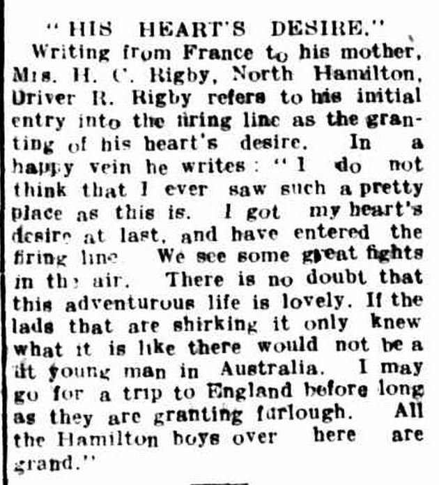 "Hamilton Spectator." Hamilton Spectator (Vic. : 1870 - 1873; 1914 - 1918) 30 Jun 1916: 4. .