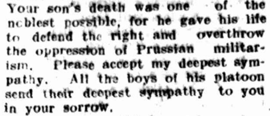 "THE LATE PRIVATE W. H. JACKSON." Hamilton Spectator (Vic. : 1870 - 1873; 1914 - 1918) 29 November 1917: . .