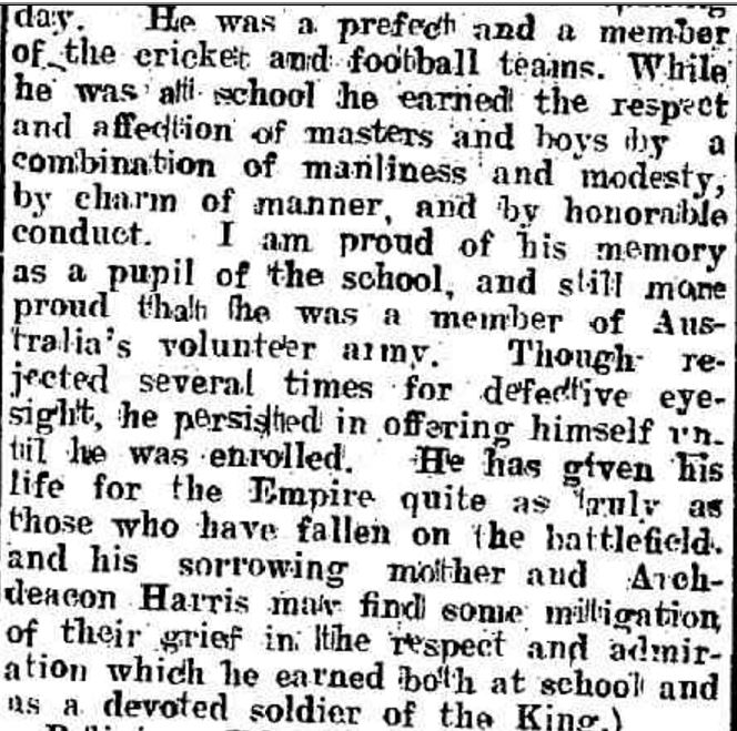 "CHURCH OF ENGLAND GRAMMAR SCHOOL." The Ballarat Star (Vic. : 1865 - 1924) 16 Feb 1917:.