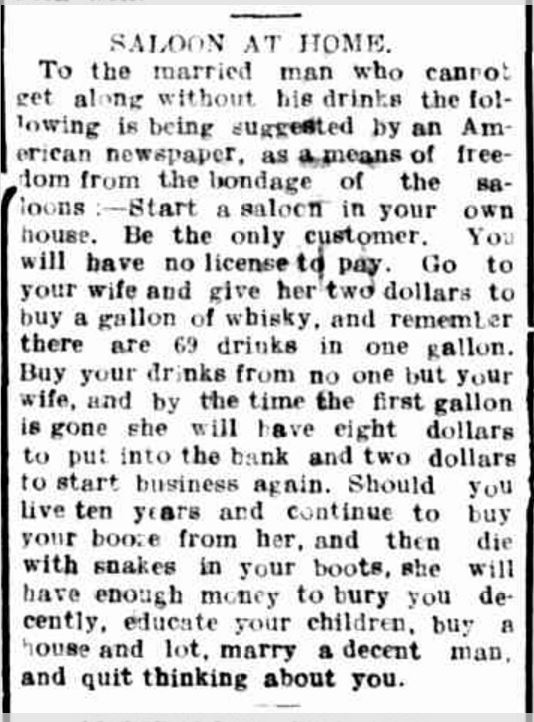 "SALOON AT HOME." Hamilton Spectator (Vic. : 1870 - 1873; 1914 - 1918) 12 Jan 1916: .